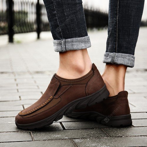 Men's Casual Shoes Wear Simple Patchwork Breathable Footwear